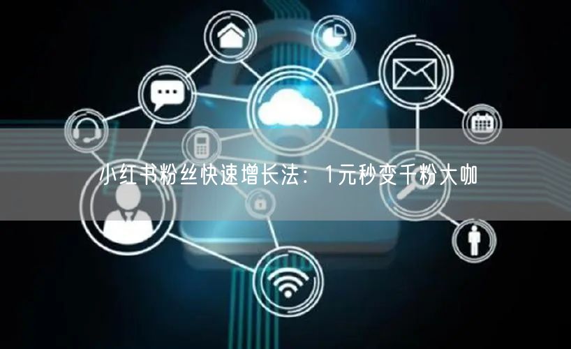 小红书粉丝快速增长法：1元秒变千粉大咖