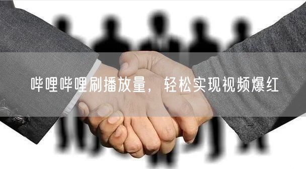 哔哩哔哩刷播放量，轻松实现视频爆红