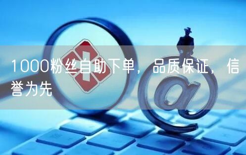 1000粉丝自助下单，品质保证，信誉为先