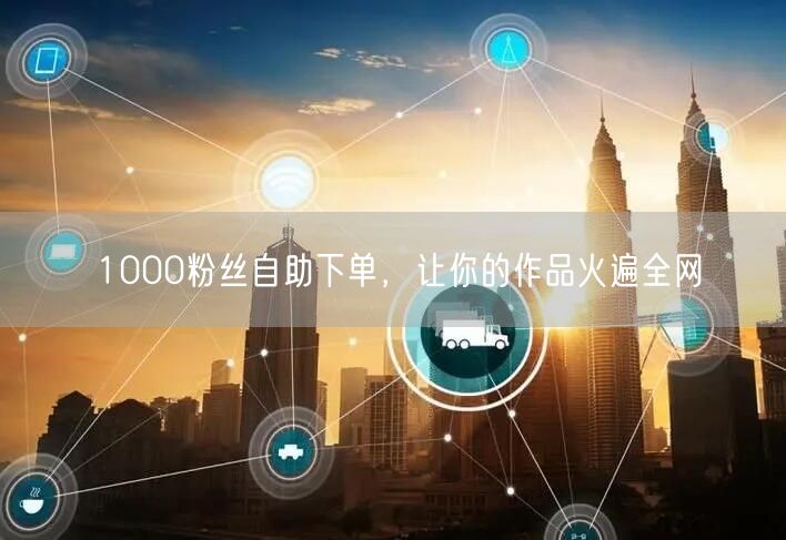 1000粉丝自助下单，让你的作品火遍全网