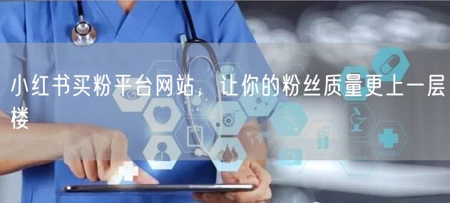小红书买粉平台网站，让你的粉丝质量更上一层楼