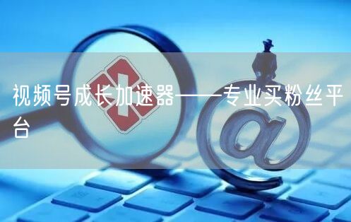 视频号成长加速器——专业买粉丝平台